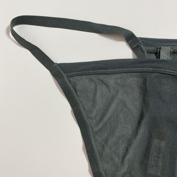 Skims Summer Mesh Thong Panty Panties Women's 4X Green Deep Sea Sheer Sexy NEW - Picture 3 of 11